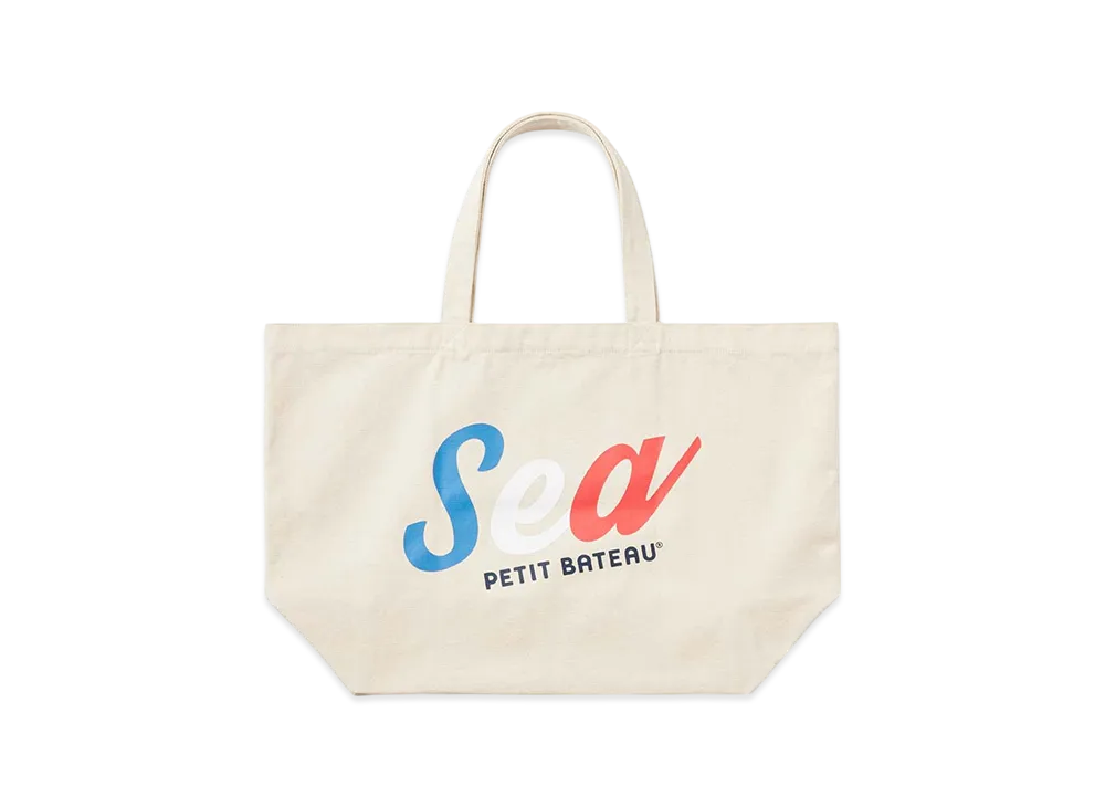 WIND AND SEA x PETIT BATEAU Tote Bag "Beige"