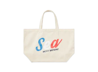 WIND AND SEA x PETIT BATEAU Tote Bag "Beige"
