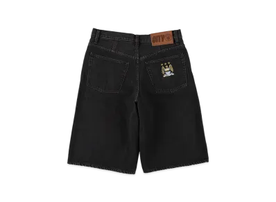 WIND AND SEA Man City Denim Short "Black"