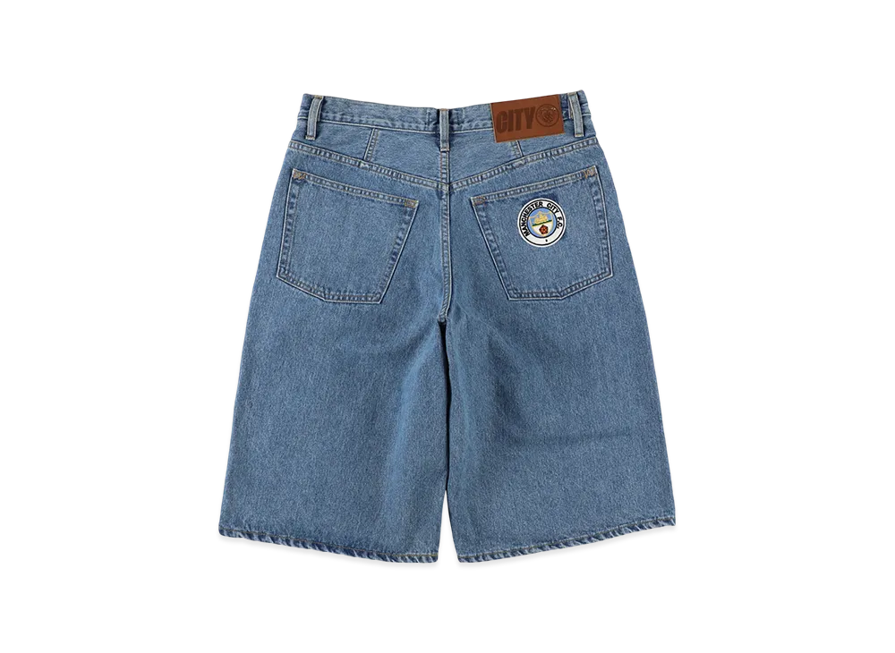 WIND AND SEA Man City Denim Short "Indigo"