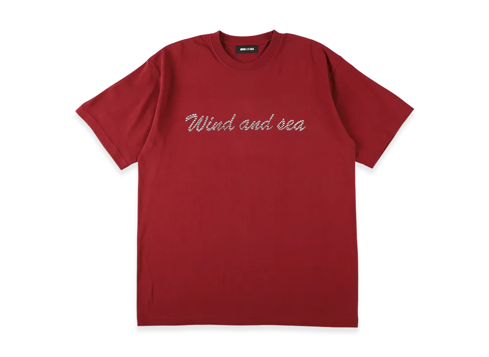 WIND AND SEA Studs Logo SS Tee "Dark_Red"