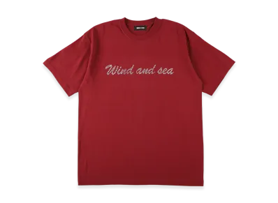 WIND AND SEA Studs Logo SS Tee "Dark_Red"