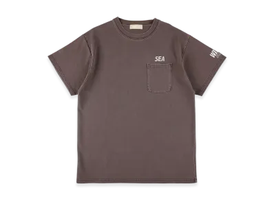 WIND AND SEA Pigment Pocket Tee "Brown"