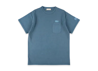 WIND AND SEA Pigment Pocket Tee "Blue"