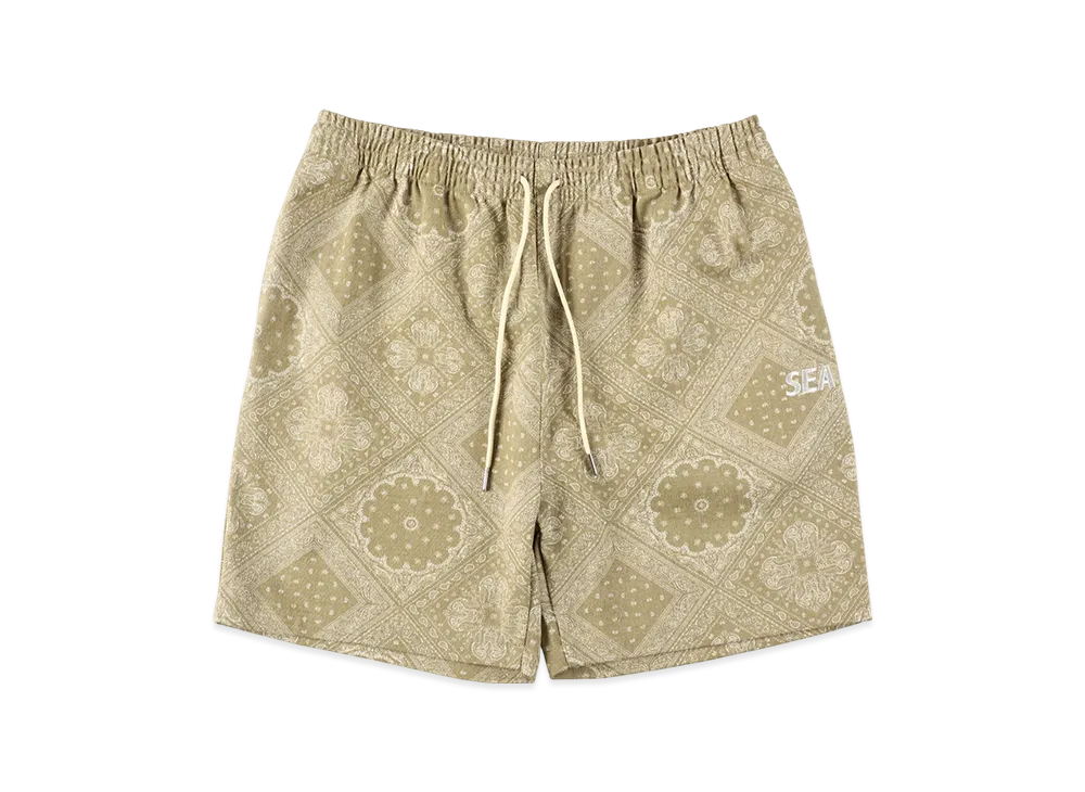 WIND AND SEA Paisley Pattern Short "Beige"