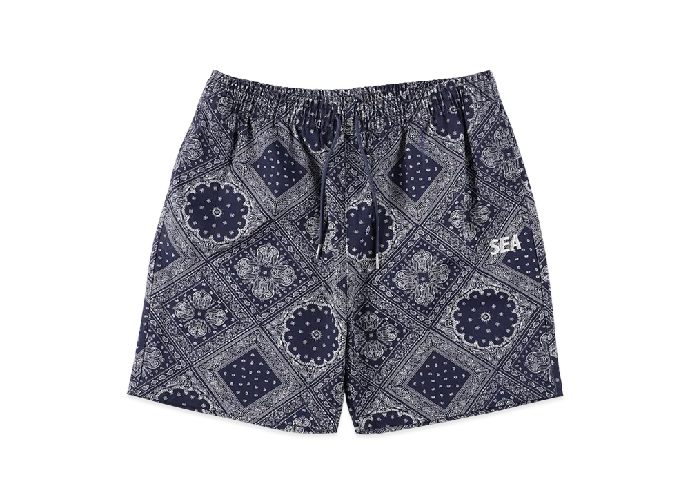WIND AND SEA Paisley Pattern Short "Navy"