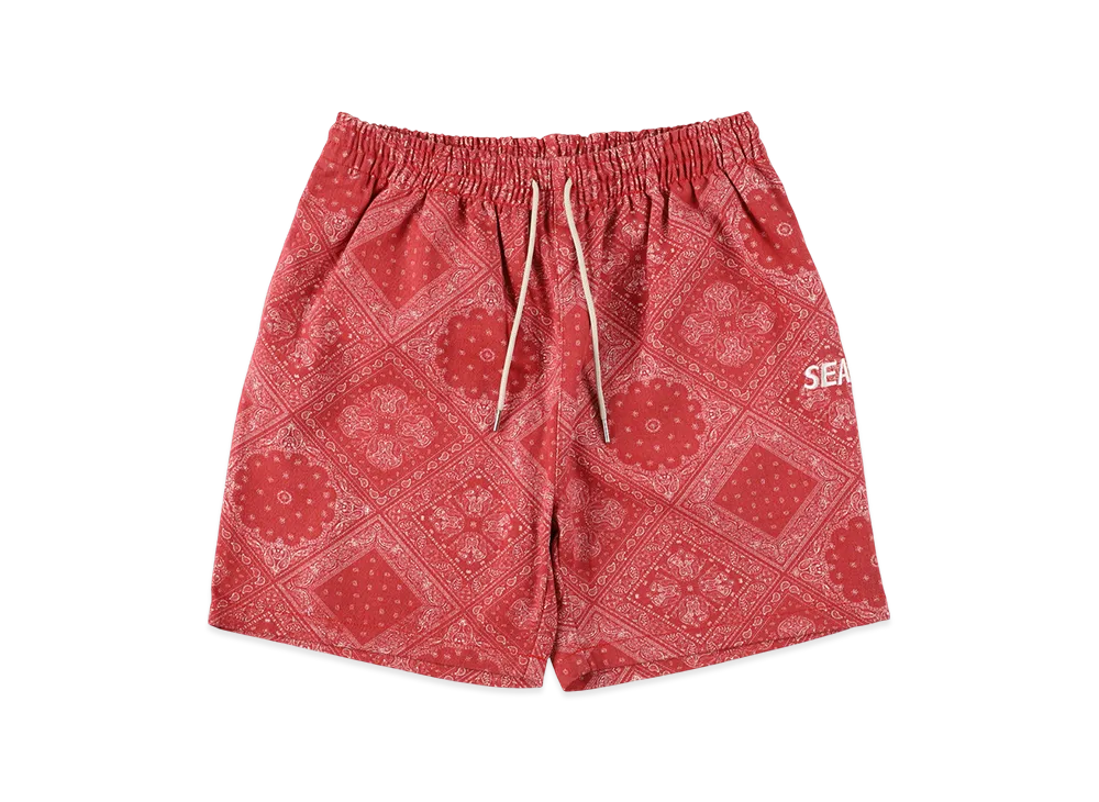 WIND AND SEA Paisley Pattern Short "Red"