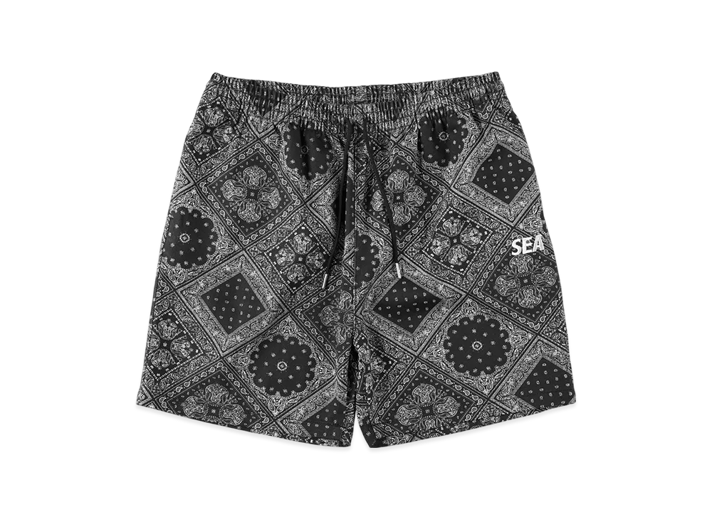 WIND AND SEA Paisley Pattern Short "Black"