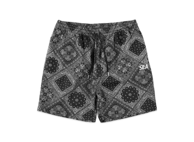 WIND AND SEA Paisley Pattern Short "Black"