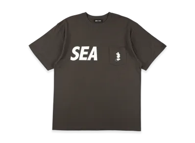 WIND AND SEA Mickey Pocket Silhouette SS Tee "Black"