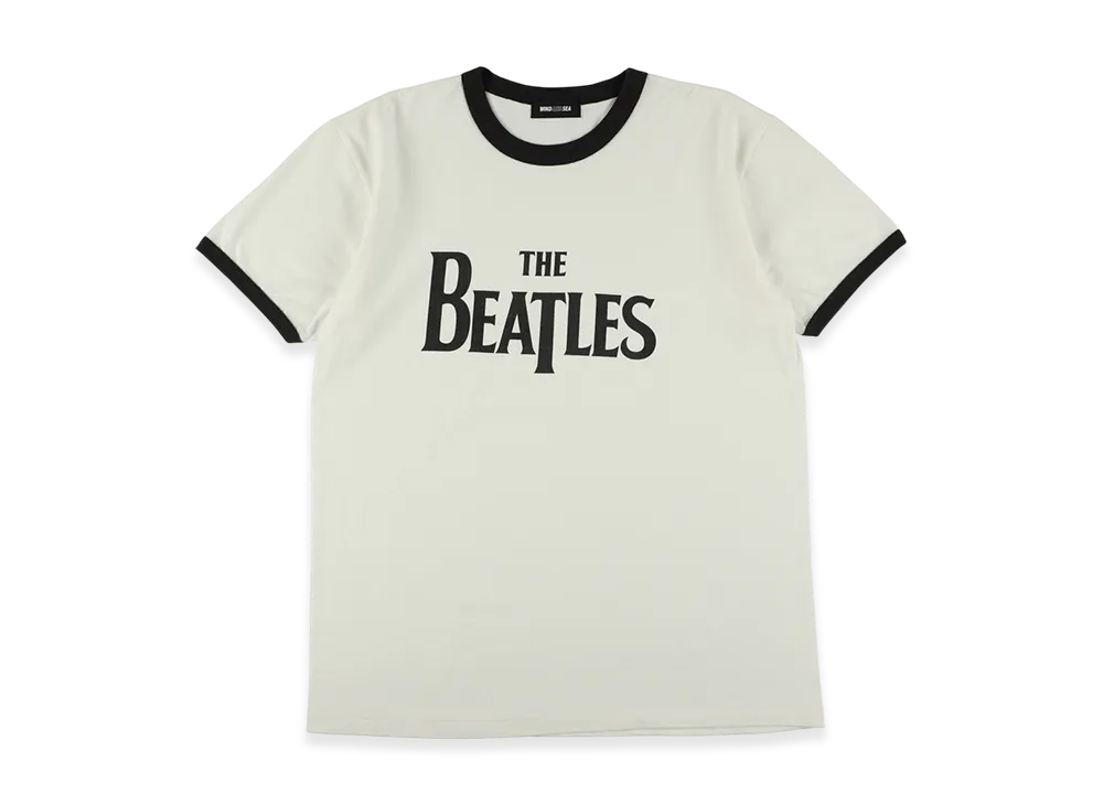 WIND AND SEA Beatles Logo Ringer S/S Tee "White_Charcoal"