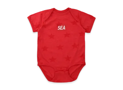 WIND AND SEA Baby Rompers "Red"