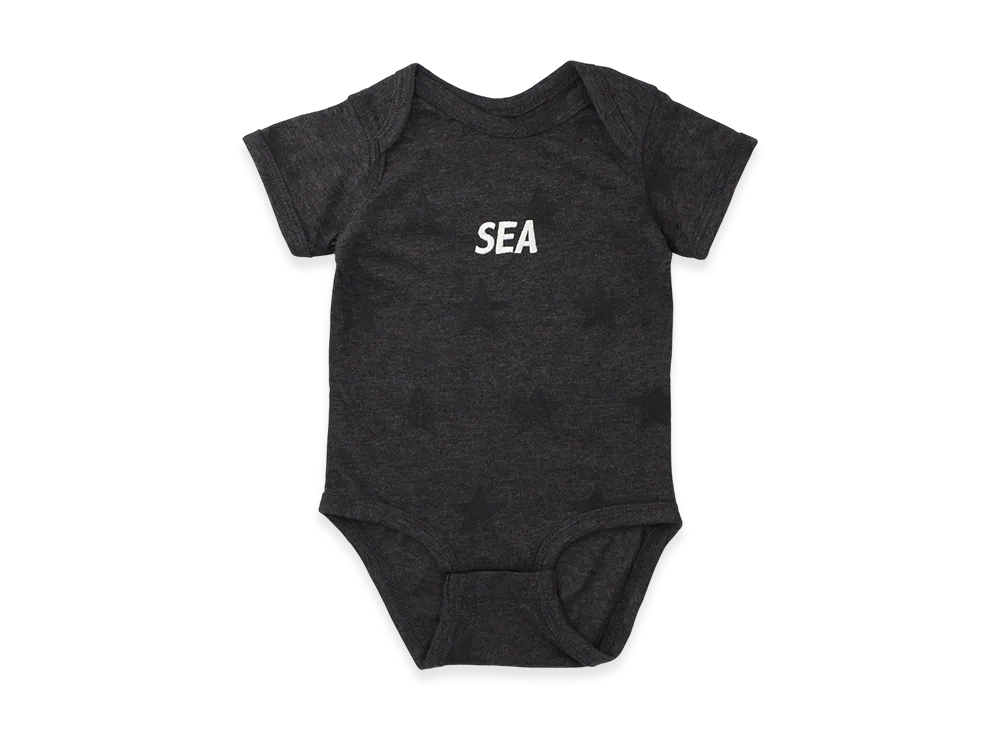 WIND AND SEA Baby Rompers "Black"