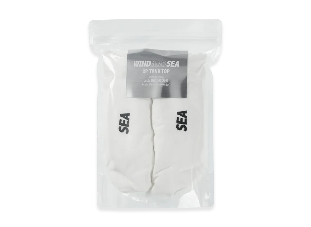 WIND AND SEA 2P tank top "White"