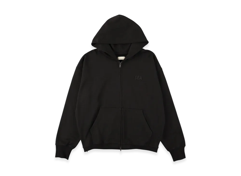 WIND AND SEA Cozy Zip Hooded Sweatshirt "Black"
