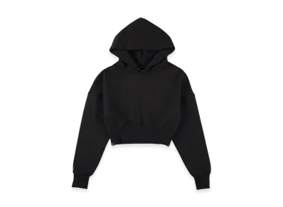 WIND AND SEA Cozy Cropped Hooded Sweatshirt(Ladies) "Black"