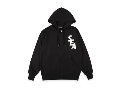 WIND AND SEA Dot Sea Zip Up Sweatshirt "Black"