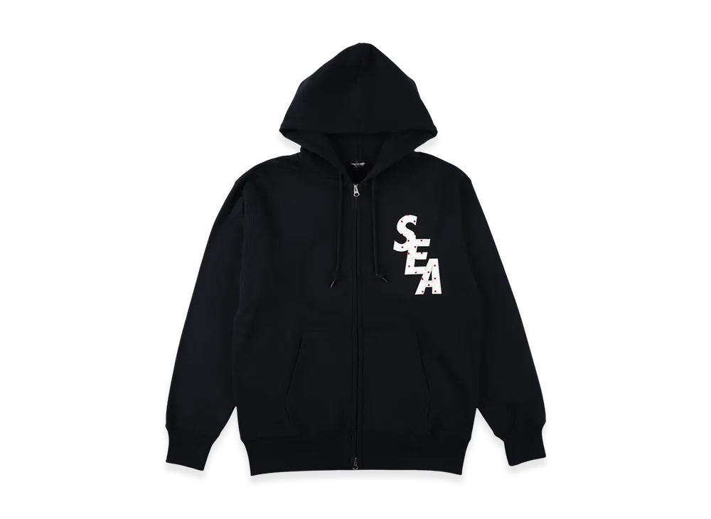 WIND AND SEA Dot Sea Zip Up Sweatshirt "Navy"