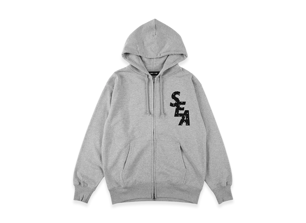 WIND AND SEA Dot Sea Zip Up Sweatshirt "Gray"