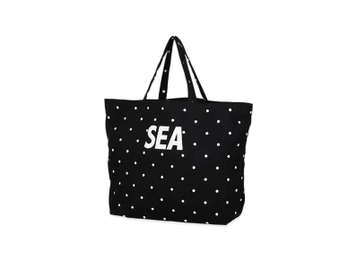 WIND AND SEA Dot Sea Big Canvas Big Bag "Black"