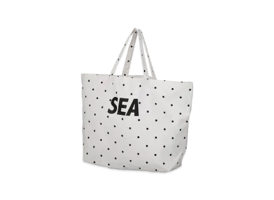 WIND AND SEA Dot Sea Big Canvas Big Bag "Ivory"