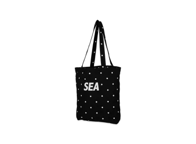 WIND AND SEA Dot Sea Big Canvas Bag "Black"