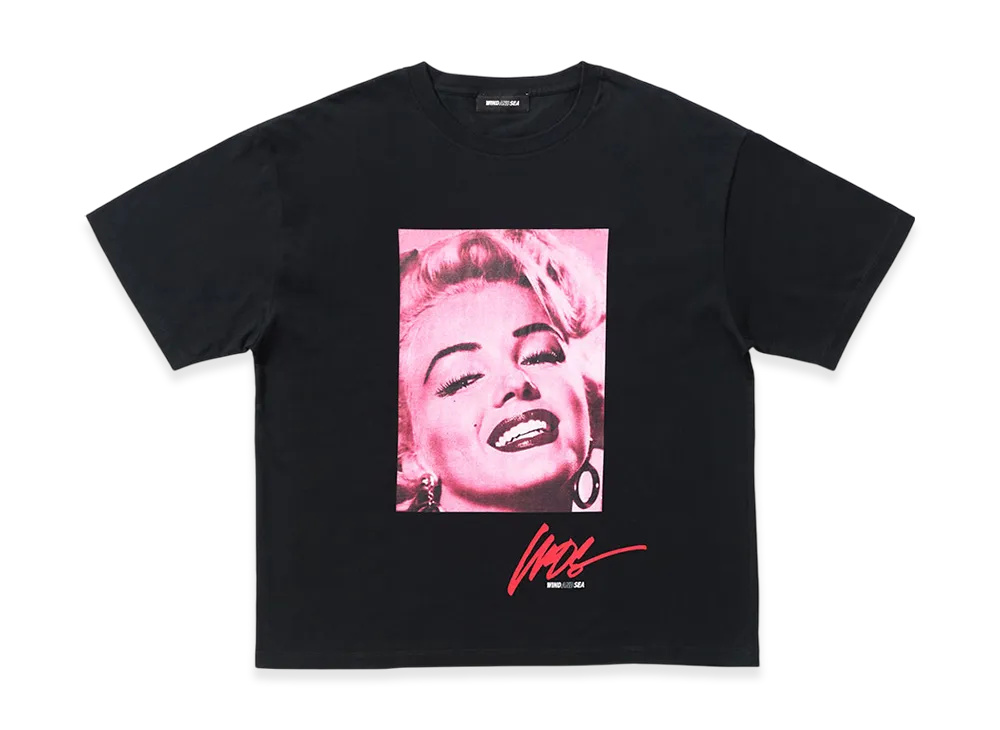 ウィンダンシー マリリン モンロー フェイス S/S Tシャツ "ブラック"
