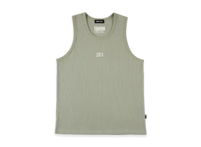 WIND AND SEA Waffle Tank Top "Sage Green"