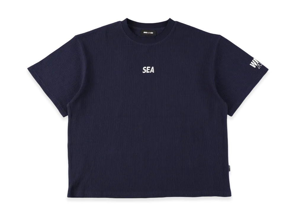 WIND AND SEA Waffle S/S Tee "Navy"