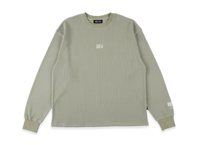 WIND AND SEA Waffle L/S Tee "Sage Green"