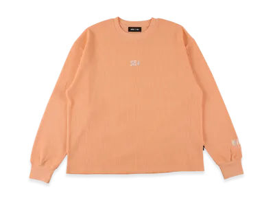 WIND AND SEA Waffle L/S Tee "Light Orange"