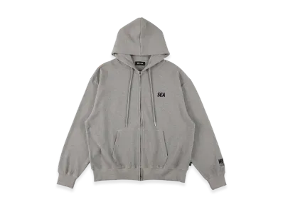 WIND AND SEA Waffle Zip Up Sweatshirt "Gray"