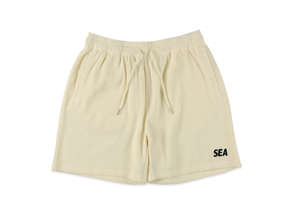 WIND AND SEA Waffle Shorts "Off White"