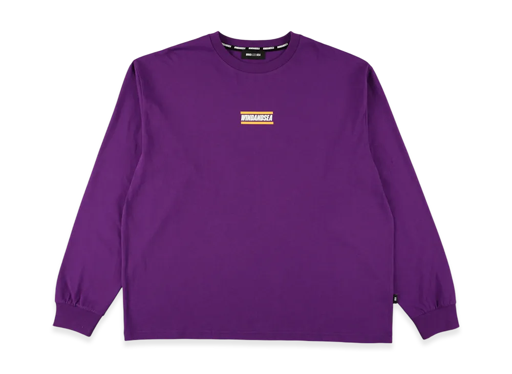 WIND AND SEA Front Logo L/S Tee "Purple"