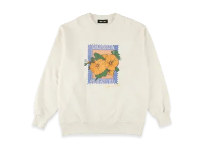 WIND AND SEA Flower Crewneck Sweatshirt "Ivory"