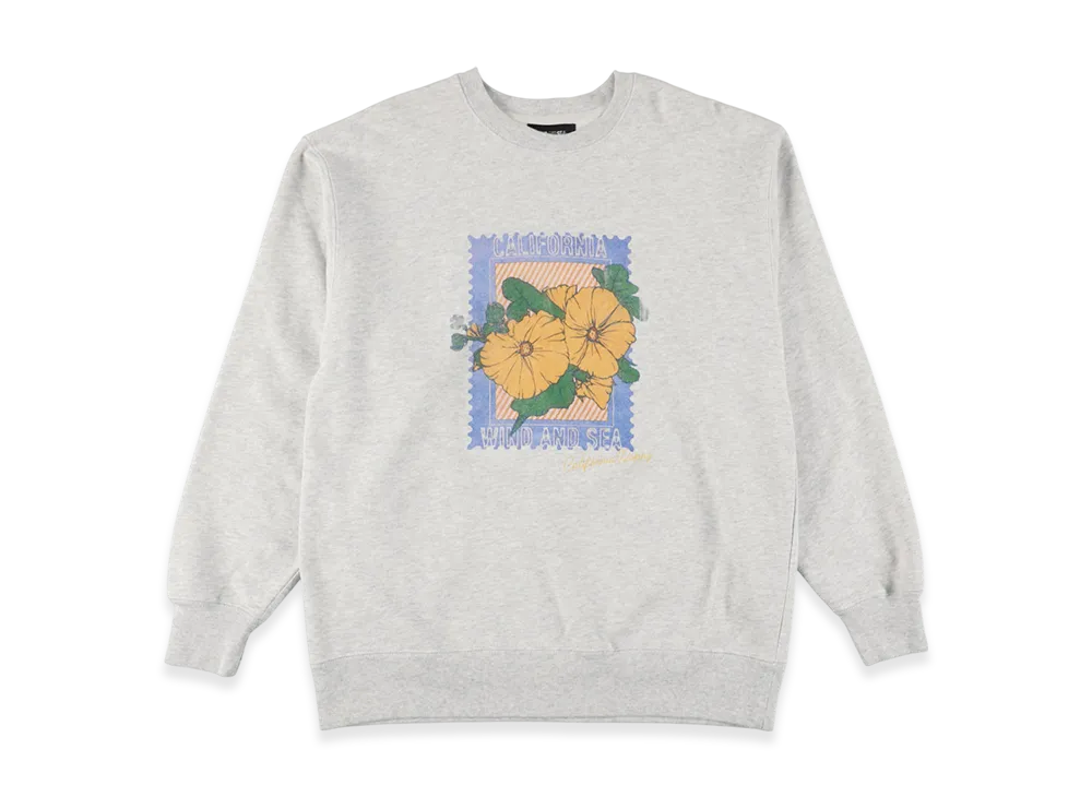 WIND AND SEA Flower Crewneck Sweatshirt "Ash"