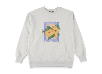 WIND AND SEA Flower Crewneck Sweatshirt "Ash"