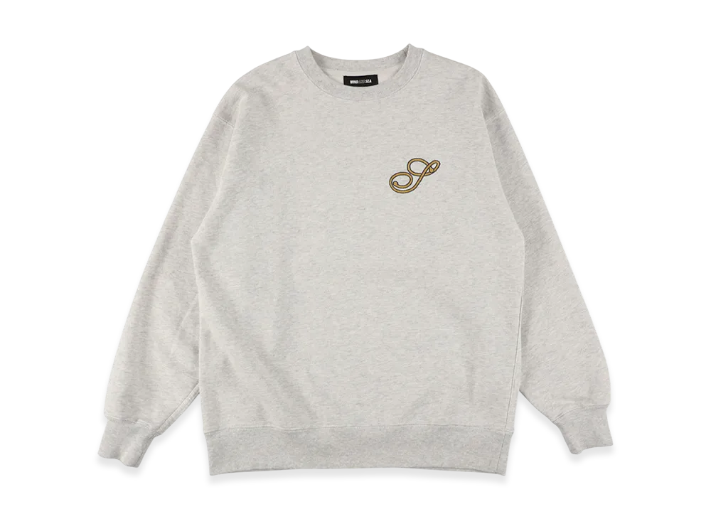 WIND AND SEA Anchor Crewneck Sweatshirt "Ash"