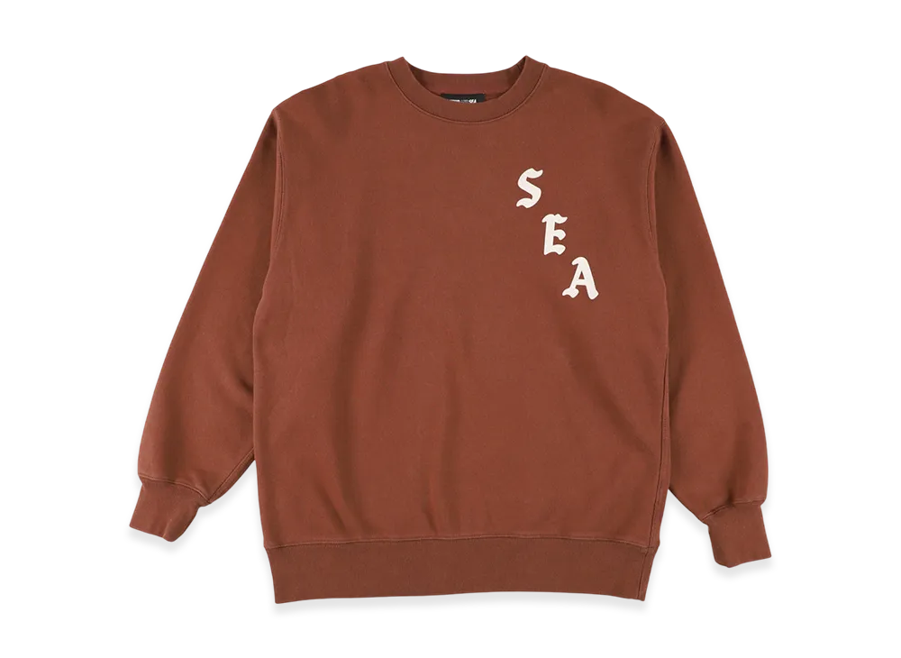 WIND AND SEA Vertical SEA Crewneck Sweatshirt "Brown"