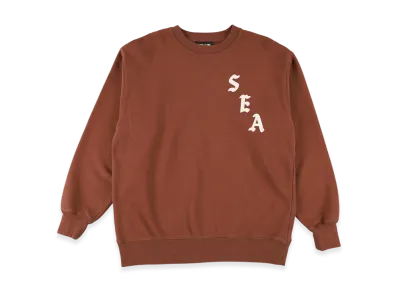 WIND AND SEA Vertical SEA Crewneck Sweatshirt "Brown"