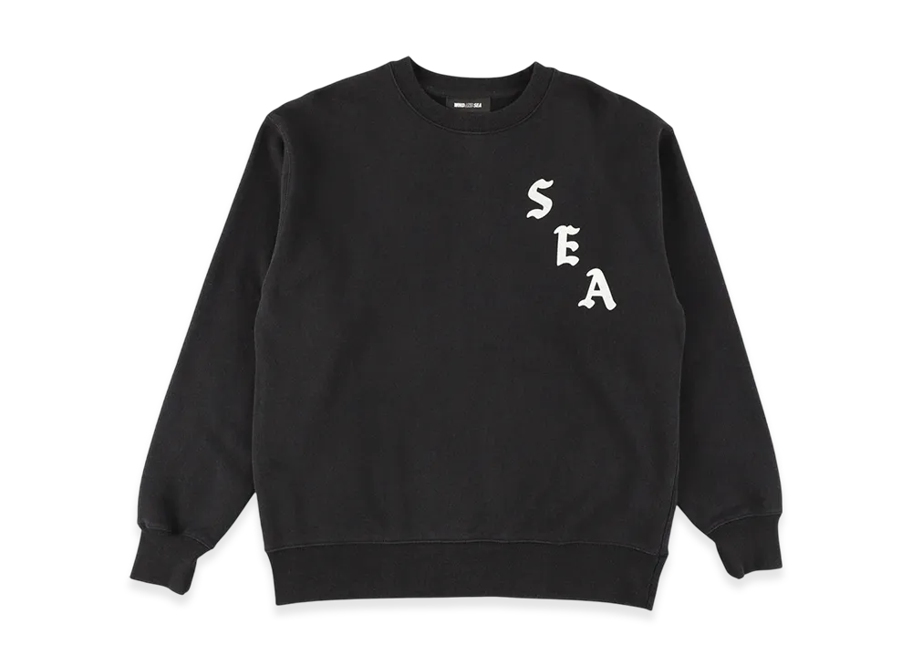 WIND AND SEA Vertical SEA Crewneck Sweatshirt "Black"