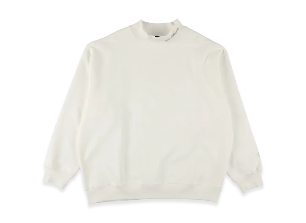 WIND AND SEA Mock Neck Sweatshirt "Off White"