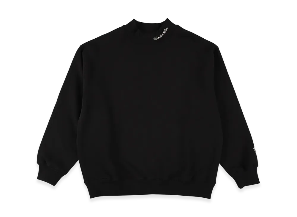WIND AND SEA Mock Neck Sweatshirt "Black"