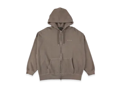 WIND AND SEA Circle Logo Zip Up Sweatshirt "Brown"