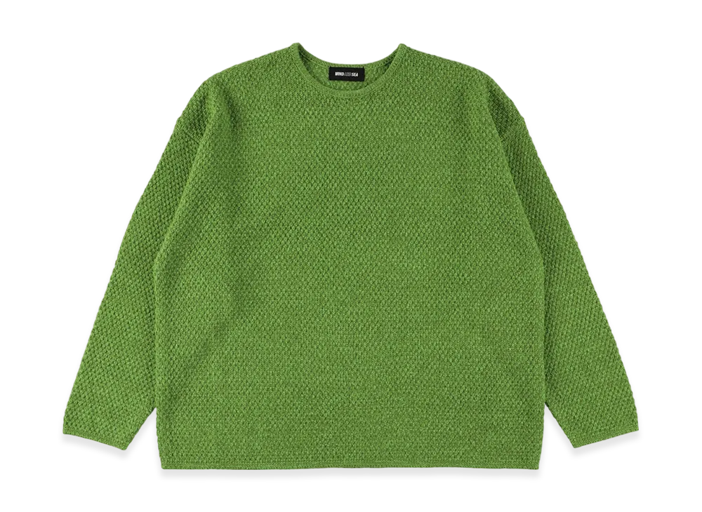 WIND AND SEA Hand Knitted Sweater "Green"