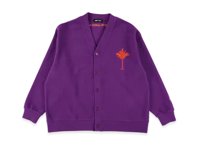 WIND AND SEA Palm Tree Sweat Cardigan "Purple"