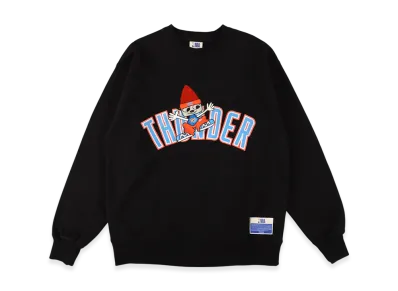 WIND AND SEA x Parappa The Rapper x Thunder Crewneck Sweat "Black"