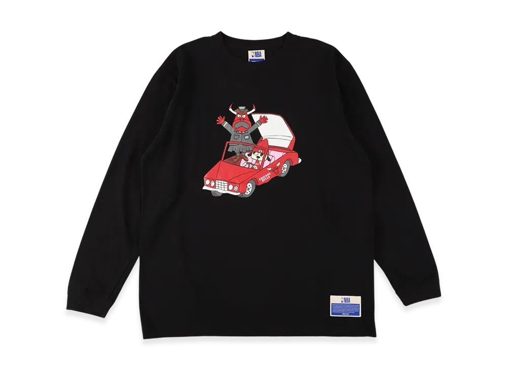 WIND AND SEA x Parappa The Rapper x Bulls L/S Tee "Black"