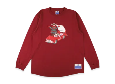 WIND AND SEA x Parappa The Rapper x Bulls L/S Tee "Burgundy"