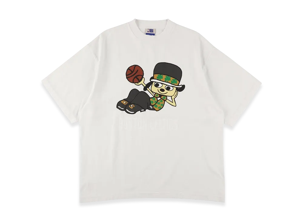WIND AND SEA x Parappa The Rapper x Celtics Tee "White"